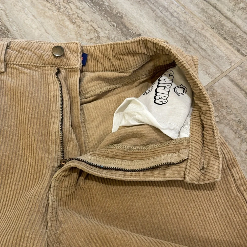 Empyre Tori 90s Khaki Corduroy Skate Pants Baggy Fit Size 3